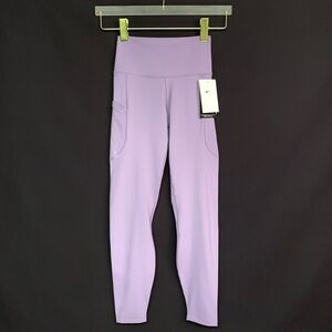 NIKE One — High Waisted 7/8 Leggings w/ Pockets SMALL Lilac Purple - NWT